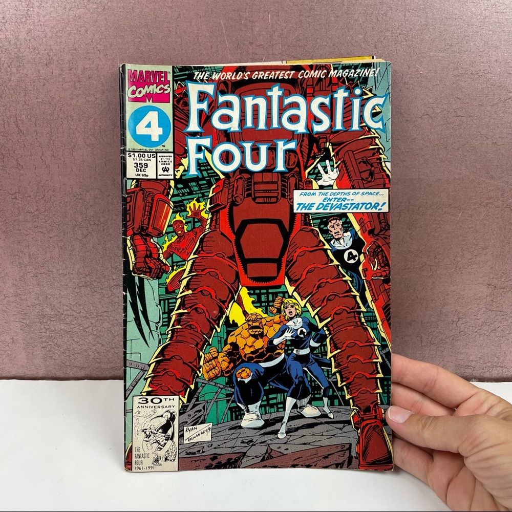 Marvel Comics Fantastic Four December 1991